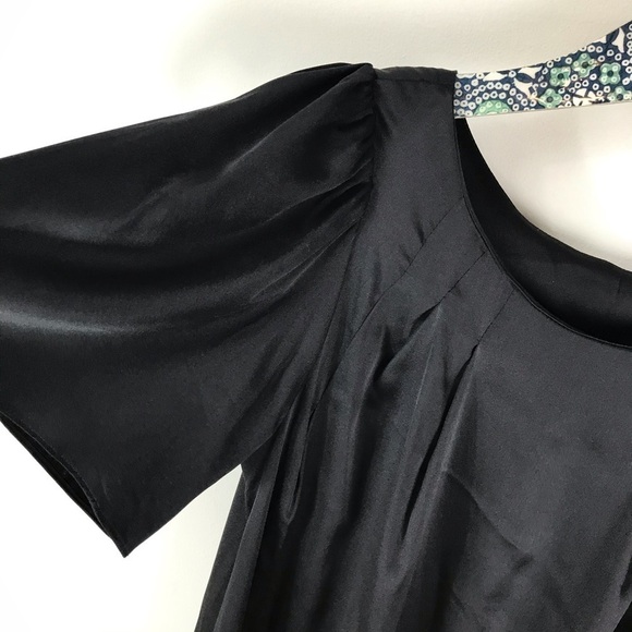 RACHEL PALLY Black Short Sleeve Blouse Sz M - Picture 10 of 11